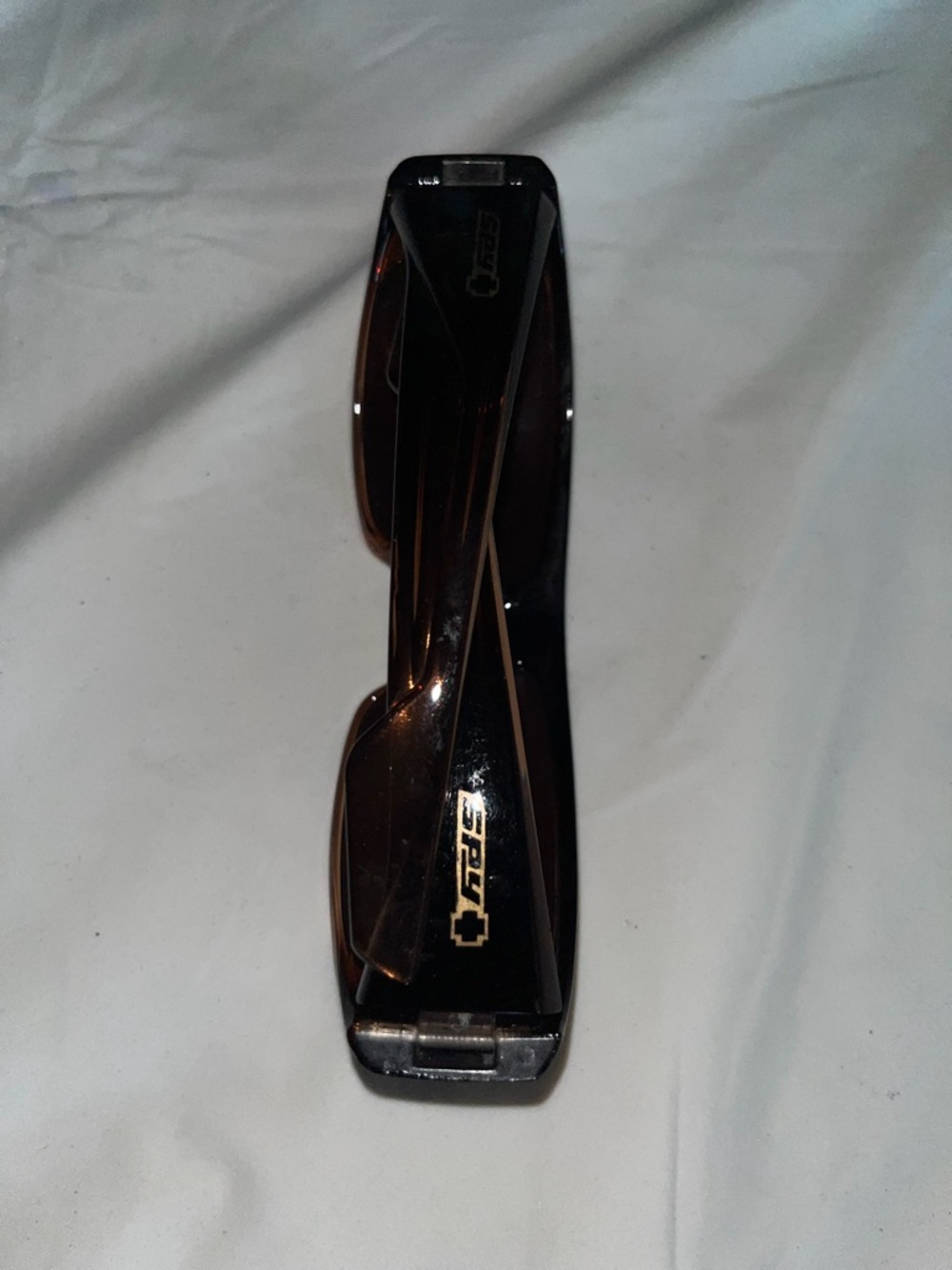 SPY Brown Gloss Folding Sunglasses Case